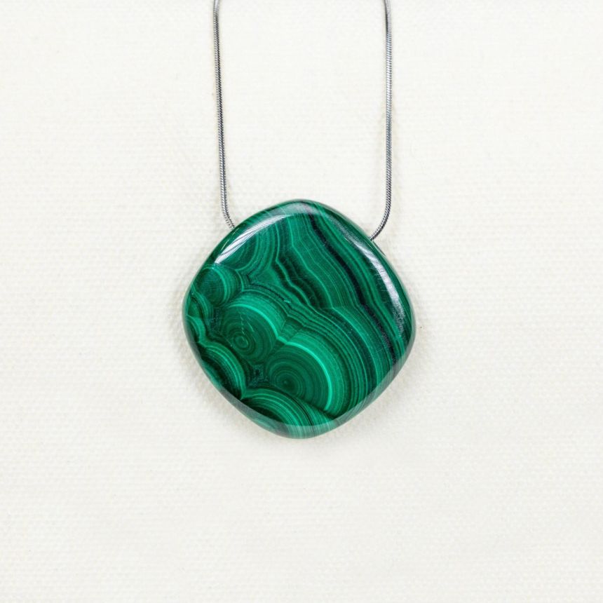 Pendentif Ahdar - Malachite