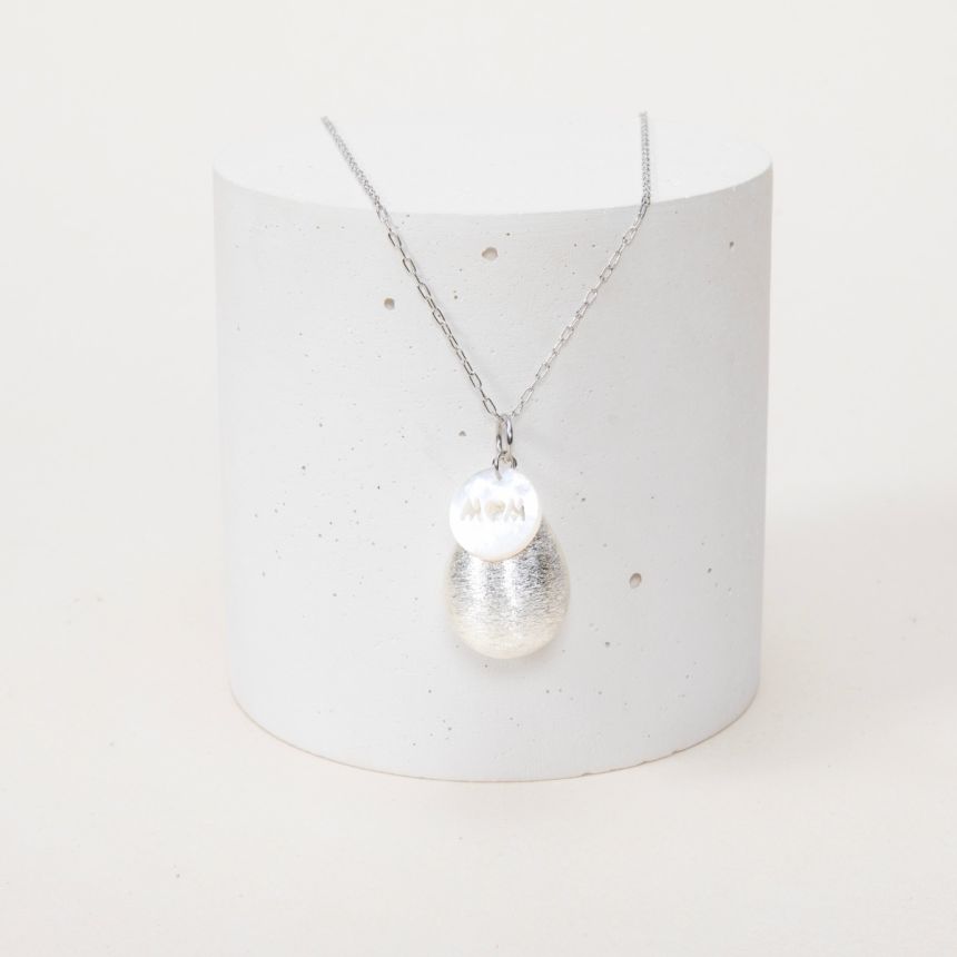 Bola goutte argenté - Gabrielle