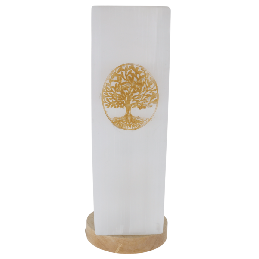 Lampe de Sélénite Étheria - Arbre de Vie