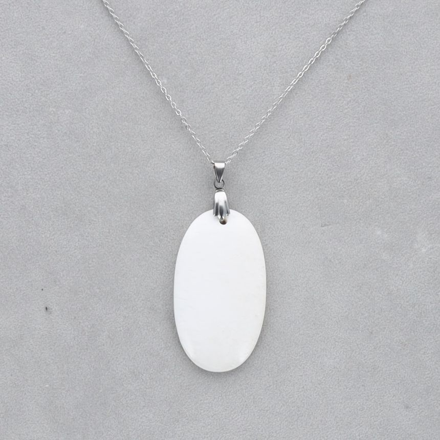 Scolécite Cabochon percé 49